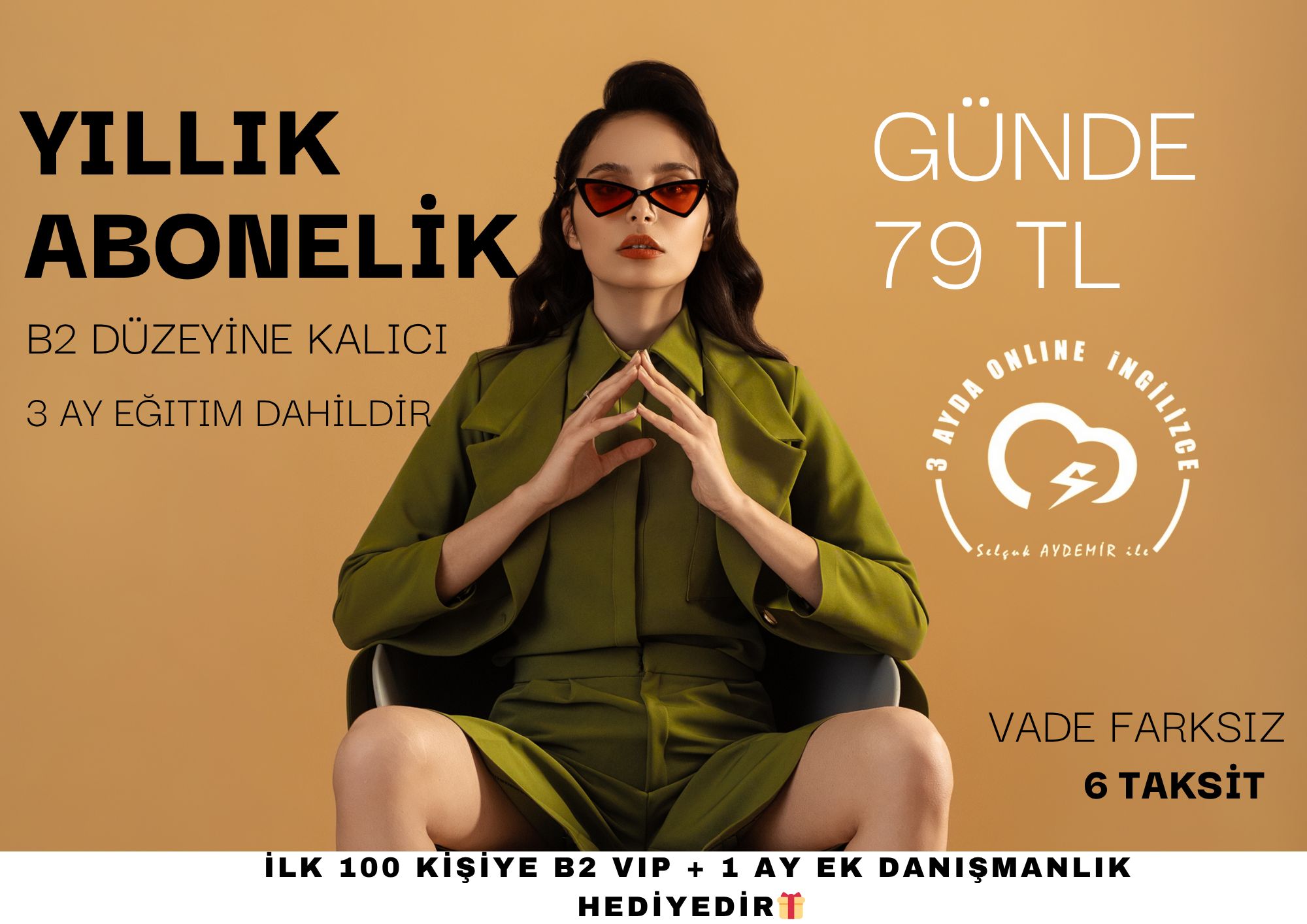 YILLIK ''ANINDA İNGİLİZCE'' PREMIUM ABONELİK